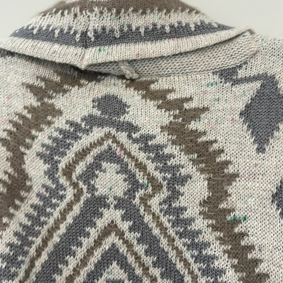 Lovestitch | alpine gypsy Aztec print duster sweater | rare fall winter | small - Picture 12 of 14